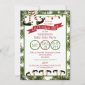 小妖精や小人ンホリデーおもしろい-パーティー 招待状 (正面)