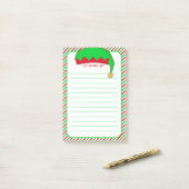 小妖精や小人一覧と緑、赤、白の枠 ポストイット (デスク上)