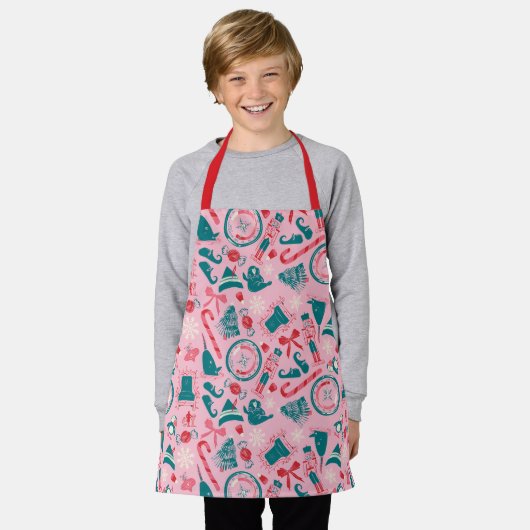 小妖精や小人休日の枠アイコンのパターン エプロン (着用した状態)