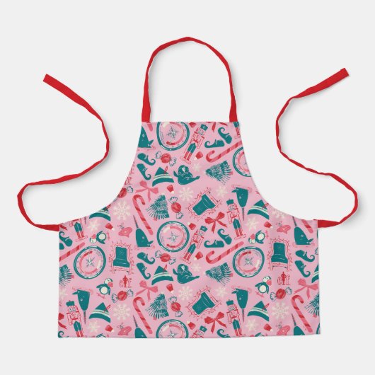 小妖精や小人休日の枠アイコンのパターン エプロン (正面)