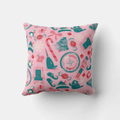 小妖精や小人休日の枠アイコンのパターン クッション (裏面)