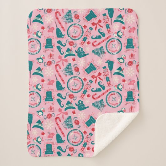 小妖精や小人休日の枠アイコンのパターン シェルパブランケット (正面)