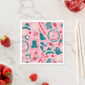 小妖精や小人休日の枠アイコンのパターン スタンダードカクテルナプキン (インサイチュ)