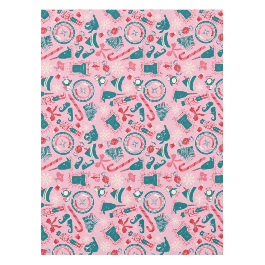 小妖精や小人休日の枠アイコンのパターン テーブルクロス (正面)