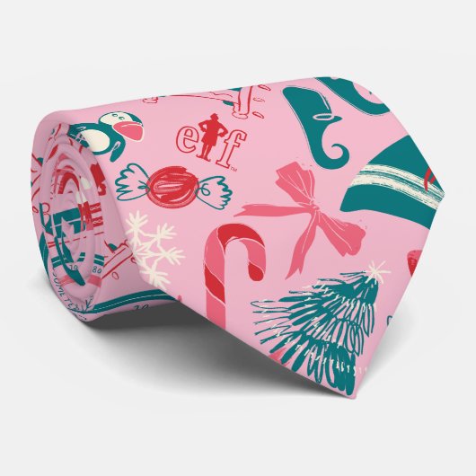 小妖精や小人休日の枠アイコンのパターン ネクタイ (ロール)