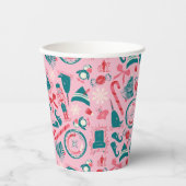 小妖精や小人休日の枠アイコンのパターン 紙コップ (正面)