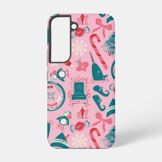小妖精や小人休日の枠アイコンのパターン SAMSUNG GALAXYケース (裏面)