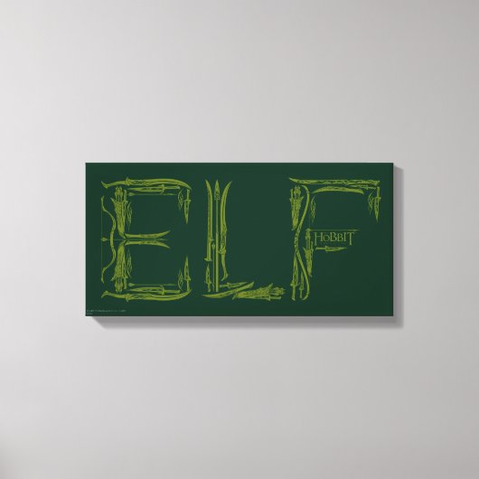 小妖精や小人兵器コラージュ キャンバスプリント (正面)