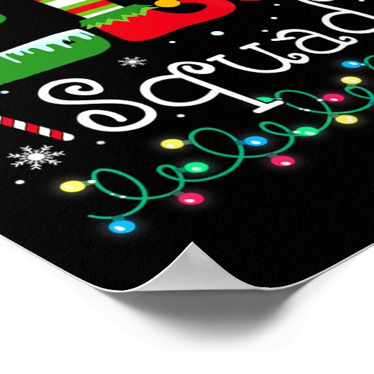 小妖精や小人分隊おもしろい小妖精や小人ファミリークリスマスマッチングパハ ポスター (角)