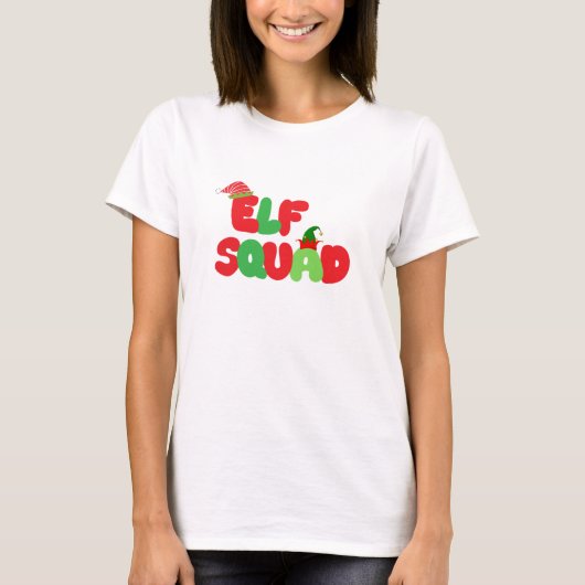 小妖精や小人分隊クリスマスシャツ Tシャツ (正面)