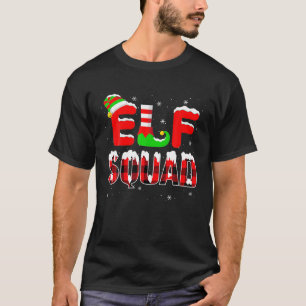 小妖精や小人分隊クリスマスバッファロープレイドファミリーパジャマC Tシャツ