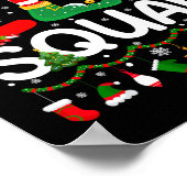 小妖精や小人分隊クリスマスファミリーマッチングパジャマスキッズF ポスター (角)