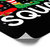 小妖精や小人分隊クリスマスファミリーマッチングパジャマスキッズF ポスター (角)