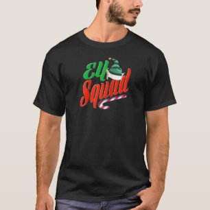 小妖精や小人分隊クリスマスマッチファミリーキャンディケインXma Tシャツ