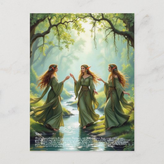 小妖精や小人収集 ポストカード (正面)