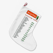 小妖精や小人名クリスマスカスタマイズストッキング ラージクリスマスストッキング (正面 (吊り時))