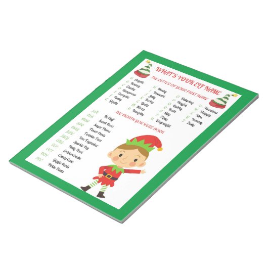 小妖精や小人名 ノートパッド (アングル)