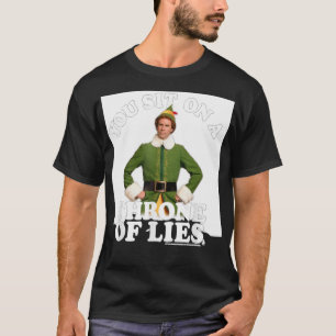 小妖精や小人嘘の玉座に座る Tシャツ