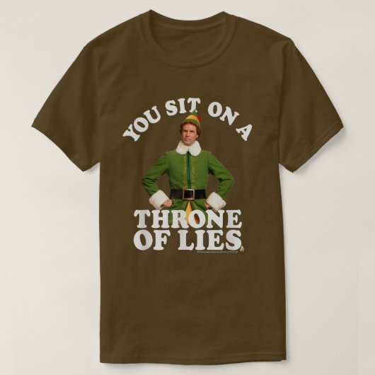 小妖精や小人嘘の玉座に座る Tシャツ (デザイン正面)