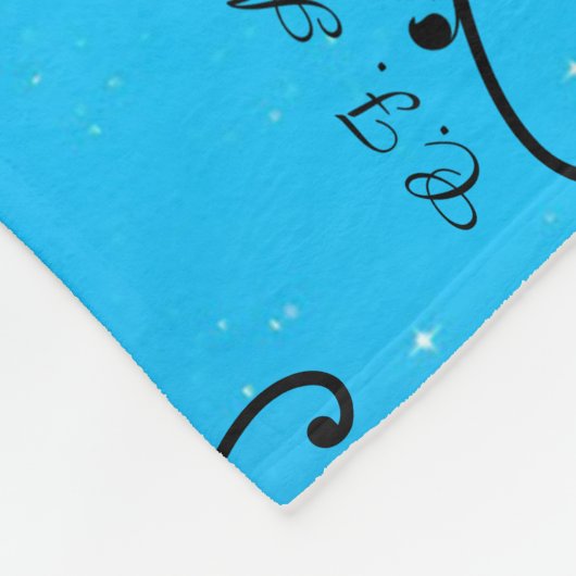 小妖精や小人妖精信じ蝶-ファンタジーメッド付き/黒 フリースブランケット (角)