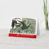 小妖精や小人妖精小人ムーンナイトシーン飛んでいるバード シーズンカード (正面)