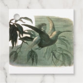 小妖精や小人妖精小人ムーンナイトシーン飛んでいるバード フェイバータグ (正面)