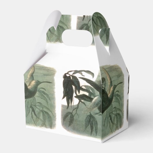 小妖精や小人妖精小人ムーンナイトシーン飛んでいるバード フェイバーボックス (裏面サイド)