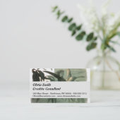 小妖精や小人妖精小人ムーンナイトシーン飛んでいるバード 名刺 (スタンド正面)