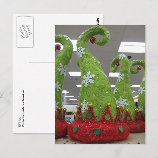 小妖精や小人帽子 ポストカード (正面/裏面)