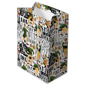 小妖精や小人引用文パターン ミディアムペーパーバッグ (裏面アングル)