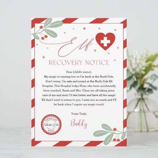 小妖精や小人復旧通知、小妖精や小人病院、小妖精や小人病状メモ 招待状 (スタンド正面)