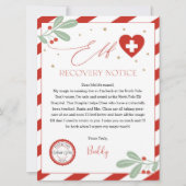 小妖精や小人復旧通知、小妖精や小人病院、小妖精や小人病状メモ 招待状 (正面)