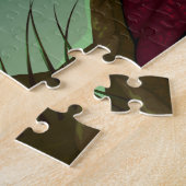 小妖精や小人戦士ドラゴンと戦う ジグソーパズル (側面)