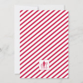 小妖精や小人映画キッズウィンター誕生日 招待状 (裏面)