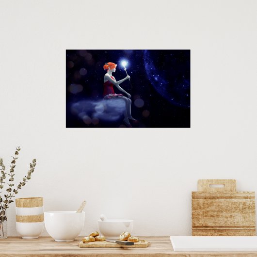 小妖精や小人杖 ポスター (キッチン)