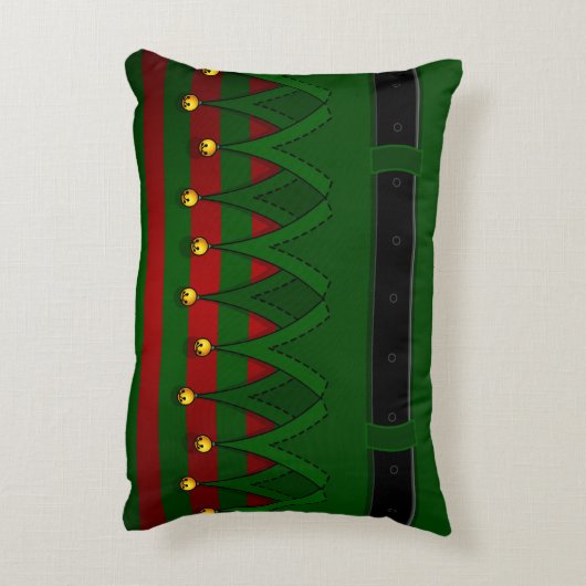 小妖精や小人枕かわいいクリスマスコスチューム小妖精や小人デコール アクセントクッション (裏面(縦))