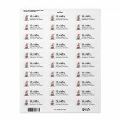 小妖精や小人格言クリスマス ラベル (フルシート)