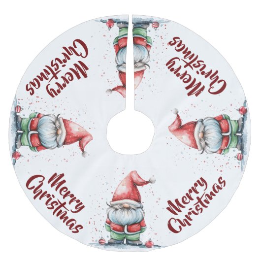 小妖精や小人格言 ブラッシュドポリエステルツリースカート (正面)