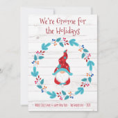 小妖精や小人格言forホリデーズフローラリース素朴かわいい シーズンカード (正面)