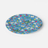 小妖精や小人漫画のパターン ペーパープレート (アングル)