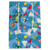 小妖精や小人漫画のパターン ミディアムペーパーバッグ (裏面)