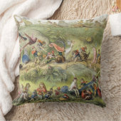 小妖精や小人王の勝利の行進、イラストレーション クッション (ブランケット)