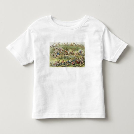 小妖精や小人王の勝利の3月、イラストレーションからの トドラーTシャツ (正面)