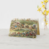 小妖精や小人王、妖精、ゴブリンの勝利の行進 カード (黄色い花)