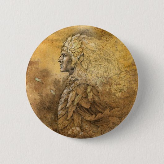 小妖精や小人王 缶バッジ (正面)