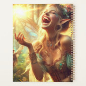 小妖精や小人笑いカレンダー プランナー手帳 (裏面)