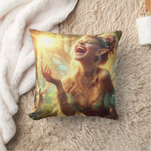 小妖精や小人笑い クッション (ブランケット)