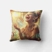 小妖精や小人笑い クッション (裏面)