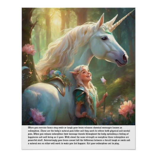 小妖精や小人笑い ポスター (正面)