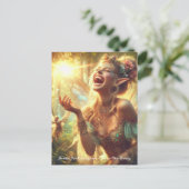 小妖精や小人笑い ポストカード (スタンド正面)